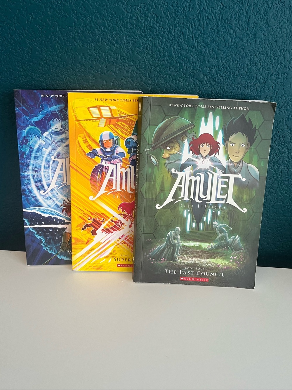 Amulet Graphic Novel Series by Kazu Kibuishi (Books 4, 8, 9) Paperback